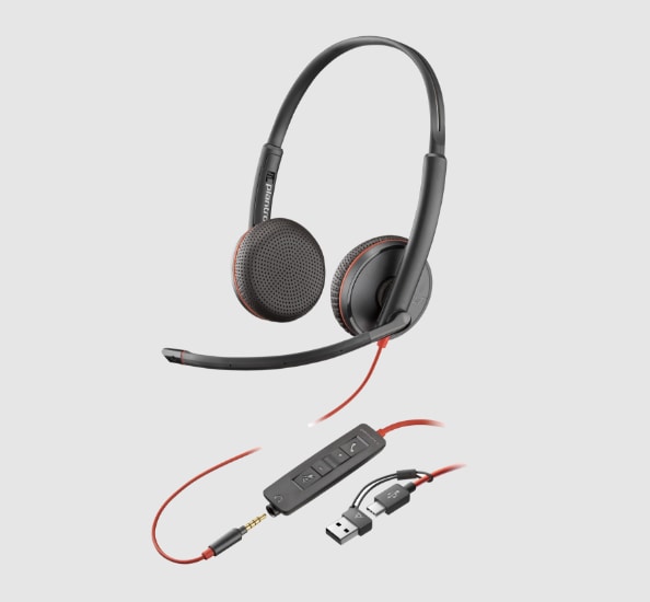 Blackwire 3200 corded USB headset