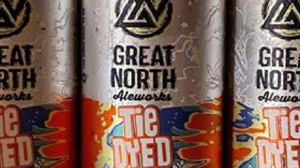 Great North Aleworks creates award winning shrink sleeves designs with Century Labels for their Tie Dyed Pale ale.