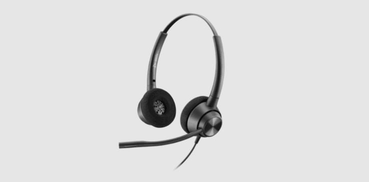  Poly EncorePro 720 call center headset for customer service agents.