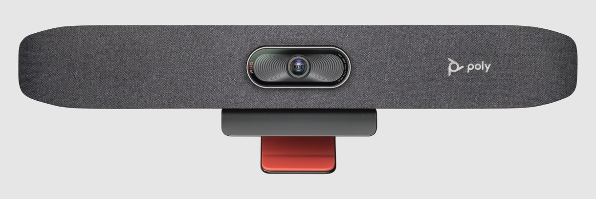 Front view of Poly Studio R30 video bar​