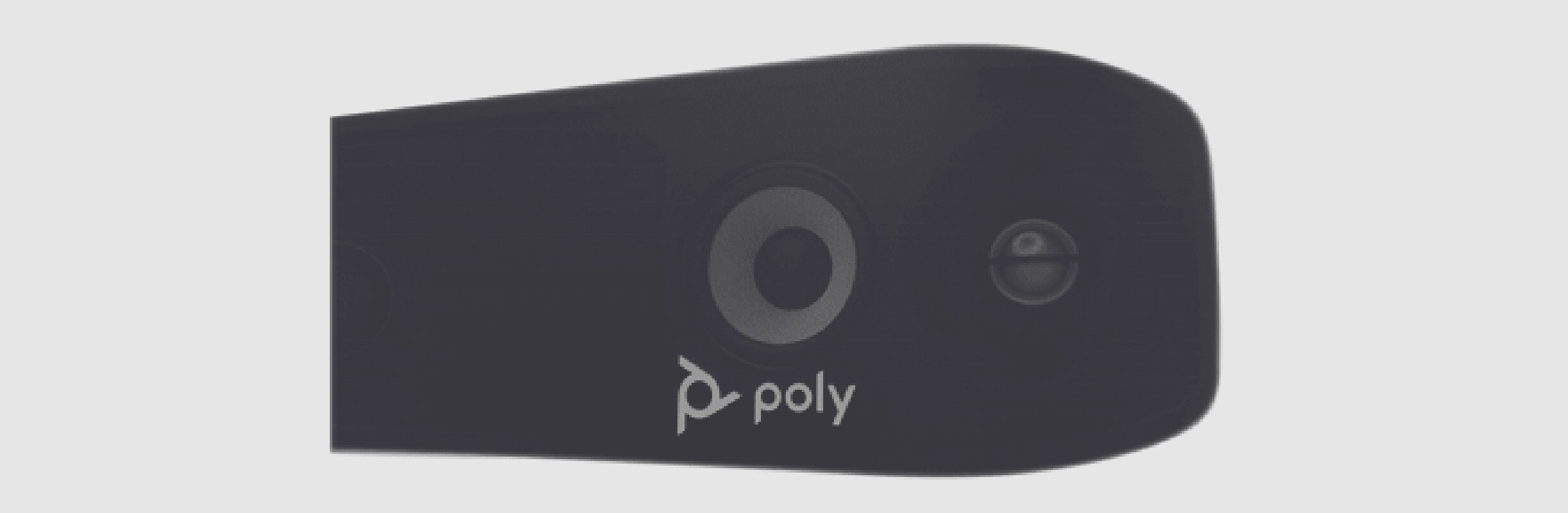 Close-up view of the speaker grill on the Poly Studio X70 all-in one video bar