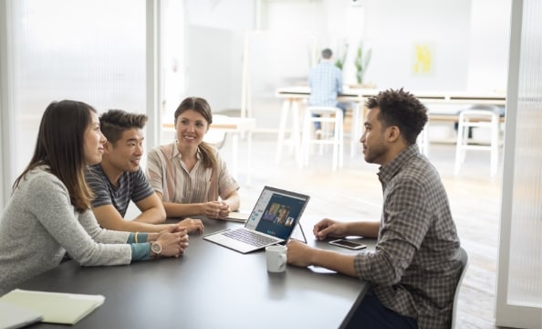 People in a meeting