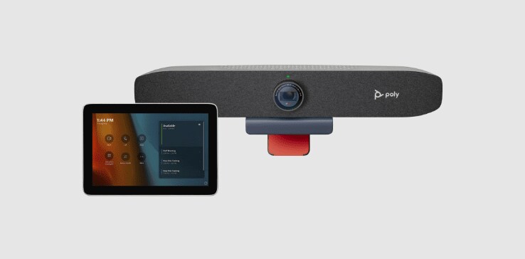 Poly Studio P15 video conferencing camera and touchscreen controller kit for focus rooms​