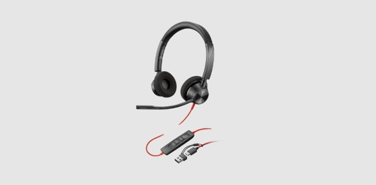 Poly Blackwire 3325 Microsoft Teams certified USB-C headset