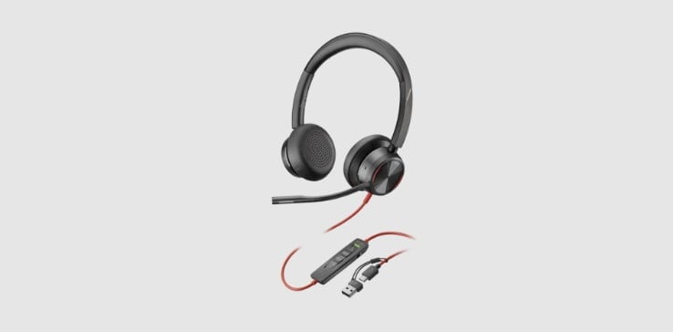 Poly Blackwire 8225 wired USB headset