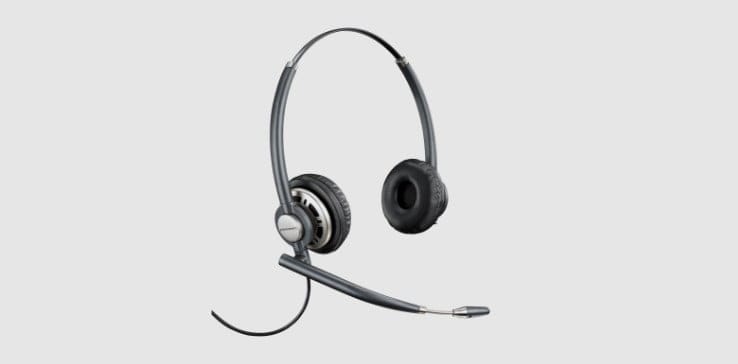  Poly EncorePro 720 call center headset for customer service agents.