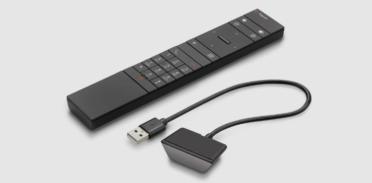 Poly IR remote control and receiver with USB connection for Poly G7500 or Poly Studio X video devices