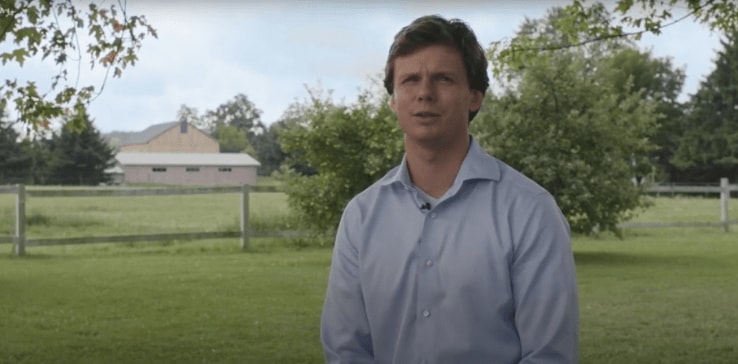 A person standing in a field