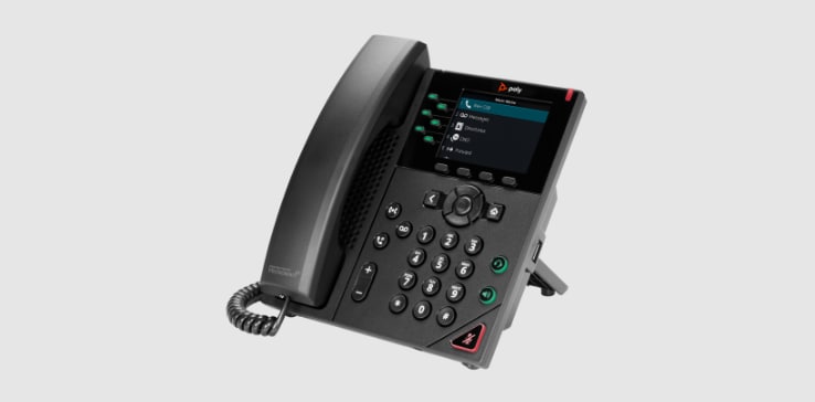 Poly VVX 350 desk phone with handset