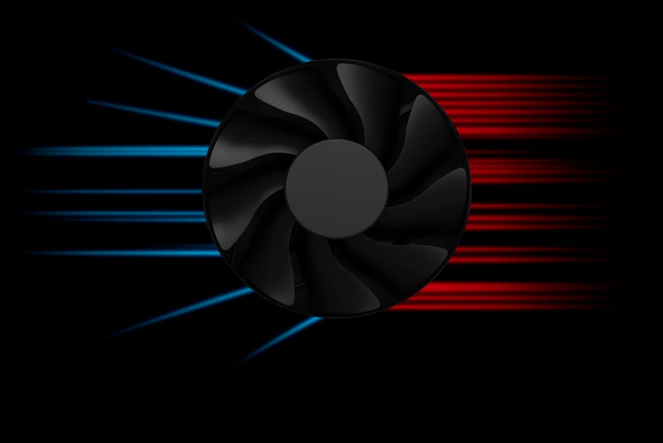 Z4 desktop side view with ventilation system