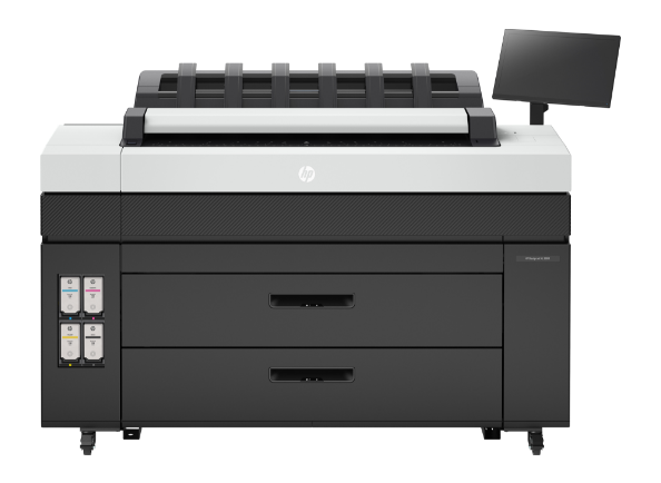 Front view of the HP DesignJet XL 3800 multifunction printer