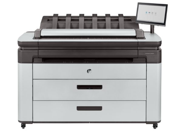 Front view of the HP DesignJet XL 3600 multifunction printer