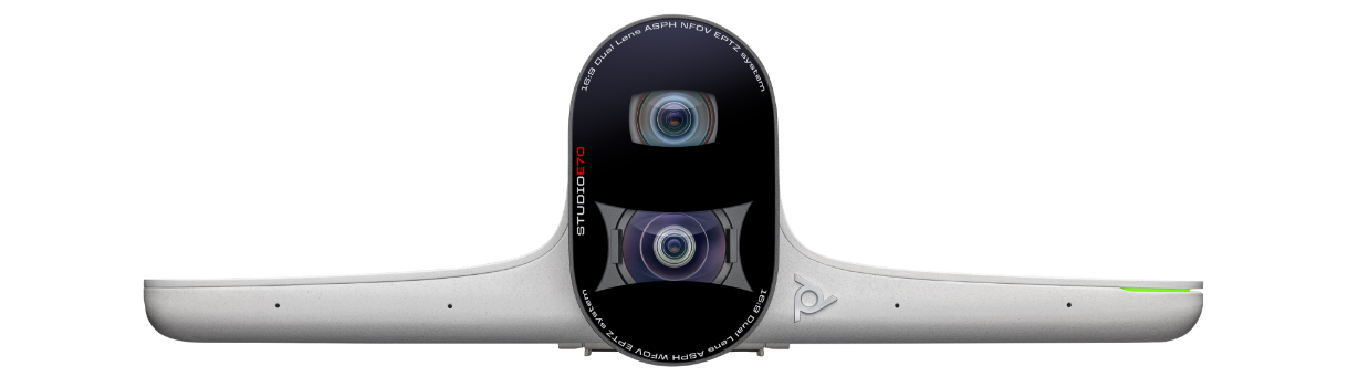 Front view of Poly E70 smart camera