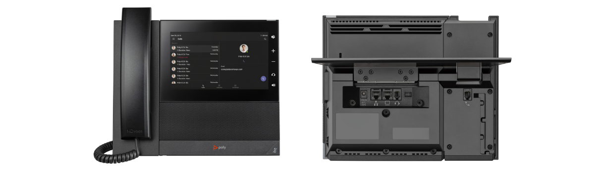 Front view of the Poly Studio X70 video conferencing bar