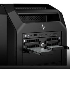 Z8 Fury workstation front view showing available ports