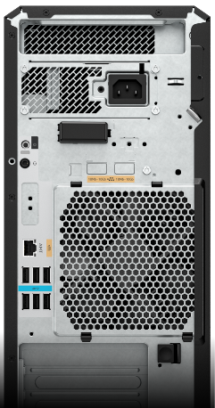 Z6 G5 workstation rear view showing available ports