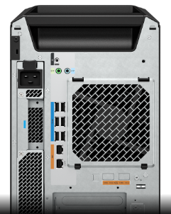 Z8 G5 workstation rear view showing available ports