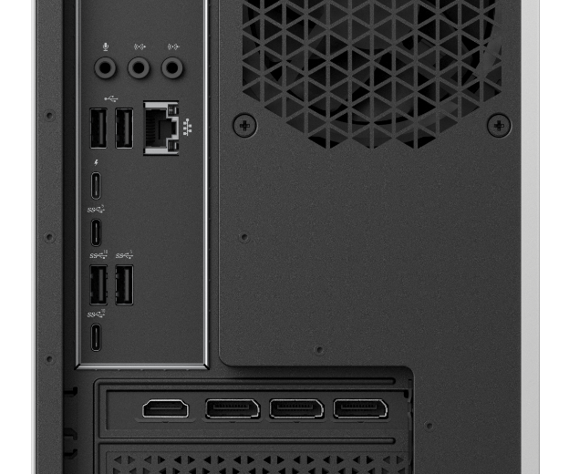 HP Envy Desktop rear view showing available ports