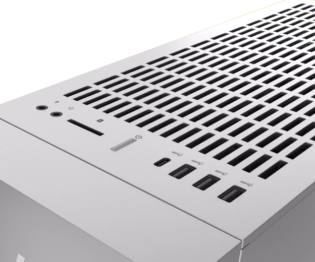   HP Envy Desktop top view showing available ports